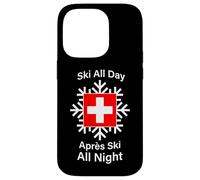 Carcasa para iPhone 14 Pro Esquí Todo el Día Après Esquí Toda la Noche Suiza