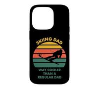 Carcasa para iPhone 14 Pro Esquiando papá para Padre Que esquís Vintage Divertido Camino Enfriador