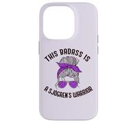 Carcasa para iPhone 14 Pro Este Badass ES UN Guerrero DE SJOGREN Purple Ribbon Meme