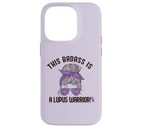 Carcasa para iPhone 14 Pro Este Badass ES UN Lupus Warrior Concienciación Mujer Meme EN LA Espalda