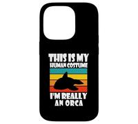 Carcasa para iPhone 14 Pro Este es mi Disfraz Humano, Soy Realmente una Orca, Divertido papá de Orca