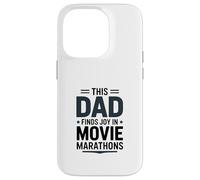 Carcasa para iPhone 14 Pro Este papá Encuentra alegría en el Cine de maratones de Cine