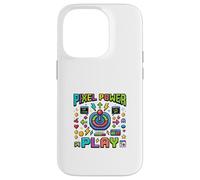 Carcasa para iPhone 14 Pro Estilo Arcade Retro Pixel Power Gamer