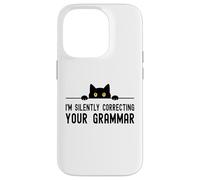 Carcasa para iPhone 14 Pro Estoy Corregiendo Silenciosamente Tu Gramática Broma Profesor de Inglés