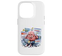 Carcasa para iPhone 14 Pro Estrés del Programador de Errores cerebrales Divertidos