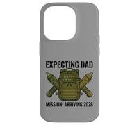 Carcasa para iPhone 14 Pro Expecting Dad 2026 Fatherhood Mission Military
