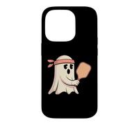Carcasa para iPhone 14 Pro Fantasma Jugando Pickleball con gráfico Bandana