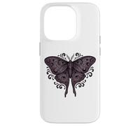 Carcasa para iPhone 14 Pro Fase Lunar Polilla Místico Oculto Boho Celestial