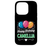 Carcasa para iPhone 14 Pro Feliz cumpleaños Camellia