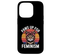 Carcasa para iPhone 14 Pro Feminismo Retro Gato Feminista Poder