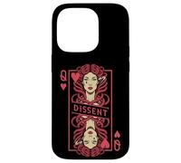 Carcasa para iPhone 14 Pro Feminista Medusa Queen of Hearts Dissent Vintage Jugando Card