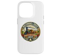 Carcasa para iPhone 14 Pro Ferrocarril de Baltimore y Ohio 1827 Tren Vintage