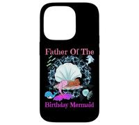Carcasa para iPhone 14 Pro Fiesta de Sirenas de Padre de cumpleaños para papá Negro