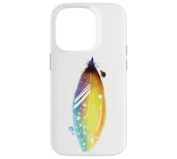 Carcasa para iPhone 14 Pro Floral Feather For Spring and Summer Cute Surf Beach Graphic