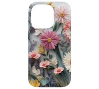 Carcasa para iPhone 14 Pro Floral Flower Pattern Botanical Nature Garden Bloom Cute