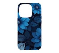 Carcasa para iPhone 14 Pro Flores Azul Oscuro Midnight Floral