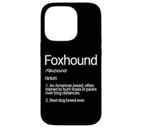 Carcasa para iPhone 14 Pro Foxhound Raza de Perro Desfeminación Fox Hound Dogs