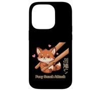 Carcasa para iPhone 14 Pro Foxy Snack Attack Kawaii Fox