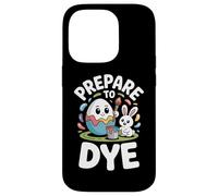 Carcasa para iPhone 14 Pro Frase Divertida Pascua Prepare To Dye Huevo