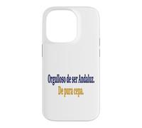 Carcasa para iPhone 14 Pro Frase Orgullo Andaluz Identidad Cultural Española
