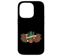 Carcasa para iPhone 14 Pro Free Hugs Cactus Funny Old School Traditional Tattoo Style