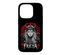 Carcasa para iPhone 14 Pro Freya Diosa Nórdica Mitología Germánica Runas Vikingas
