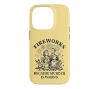 Carcasa para iPhone 14 Pro Fuegos Artificiales Porque el Asesinato está Mal Retro Family