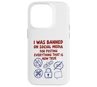 Carcasa para iPhone 14 Pro FUI Prohibido en Las Redes sociales (Declaración de teoría de la conspiración)