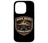 Carcasa para iPhone 14 Pro Funny Blacksmith Yunque Beats Hammer Strikes Metalsmith Cita