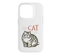 Carcasa para iPhone 14 Pro Funny Cat Juego de Palabras Big Cat Liar