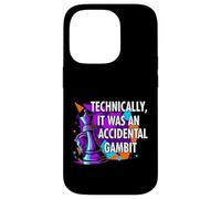 Carcasa para iPhone 14 Pro Funny Chess Player Accidental Gambit Blunder Quote