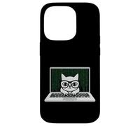 Carcasa para iPhone 14 Pro Funny Coding Cat Computer Tech Ingeniero desarrollador de Software
