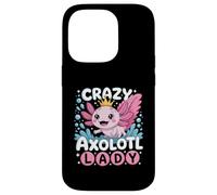 Carcasa para iPhone 14 Pro Funny Cute Crazy Axolotl Lady Animal Lover For Women Girls