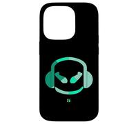 Carcasa para iPhone 14 Pro Funny DJ SmilingFace Multicolores Verde Olive|Turquesa