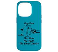 Carcasa para iPhone 14 Pro Funny Dog Dad The Man Myth Snack Dealer