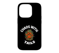 Carcasa para iPhone 14 Pro Funny Dog Owner Chaos with Tails Pet Lover