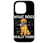 Carcasa para iPhone 14 Pro Funny Dog What Dogs Really Think Masticar Zapato Humor