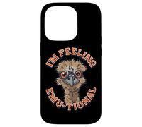 Carcasa para iPhone 14 Pro Funny Emu I’m Feeling Emu-tional Emu Pun