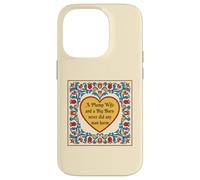 Carcasa para iPhone 14 Pro Funny Farm Life Plump Wife Big Barn Nunca Hizo Daño A Cualquier Hombre