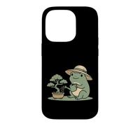 Carcasa para iPhone 14 Pro Funny Frog Bonsai Gardening Japanese Style Plant Lover