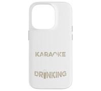 Carcasa para iPhone 14 Pro Funny Karaoke Singer Bar Music Lover Singing Drinking Bar