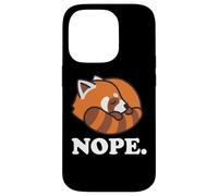 Carcasa para iPhone 14 Pro Funny Kawaii Kids Boys Girls Napping Nope Red Panda Lover