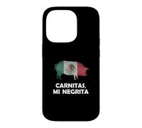 Carcasa para iPhone 14 Pro Funny Mexican Food Carnitas Mi Negrita Taco Lover
