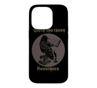 Carcasa para iPhone 14 Pro Funny Quoth Raven Nevermore Edgar Allan PoE Poema literario