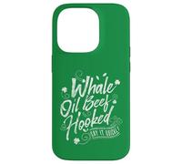 Carcasa para iPhone 14 Pro Funny St Patricks Day Top for Women Whale Oil Beef Hooked