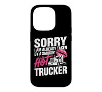 Carcasa para iPhone 14 Pro Funny Truckers Esposa Camionero Caliente Novia Camionero Conductor