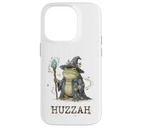 Carcasa para iPhone 14 Pro Funny Wizard Frog Huzzah Meme Fantasy Humor Cottagecore
