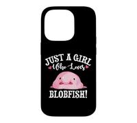 Carcasa para iPhone 14 Pro Funny Womens Kids Just A Girl Who Loves Blobfish Lover