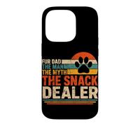 Carcasa para iPhone 14 Pro Fur Dad The Man The Myth The Snack Dealer Retro Dog Parent