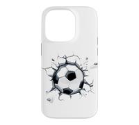 Carcasa para iPhone 14 Pro Fútbol Amor Futbolista Europeo Funny Ball Burst Goal